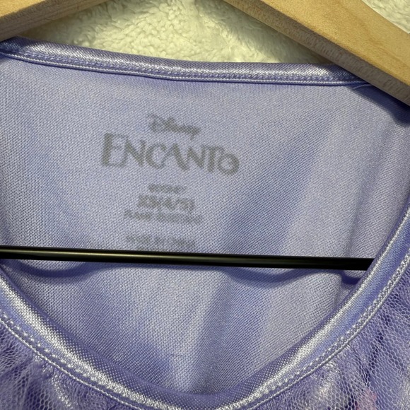 Disney Encanto Mirabel Isabela Purple Ruffle Tiered Dress Girls Size XS 4/5 - Picture 2 of 4